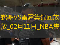 02月11日NBA常規(guī)賽 鵜鶘 - 雷霆 精彩鏡頭