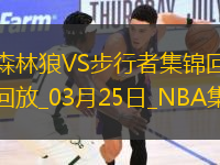 03月25日NBA常規(guī)賽 森林狼 - 步行者 精彩鏡頭